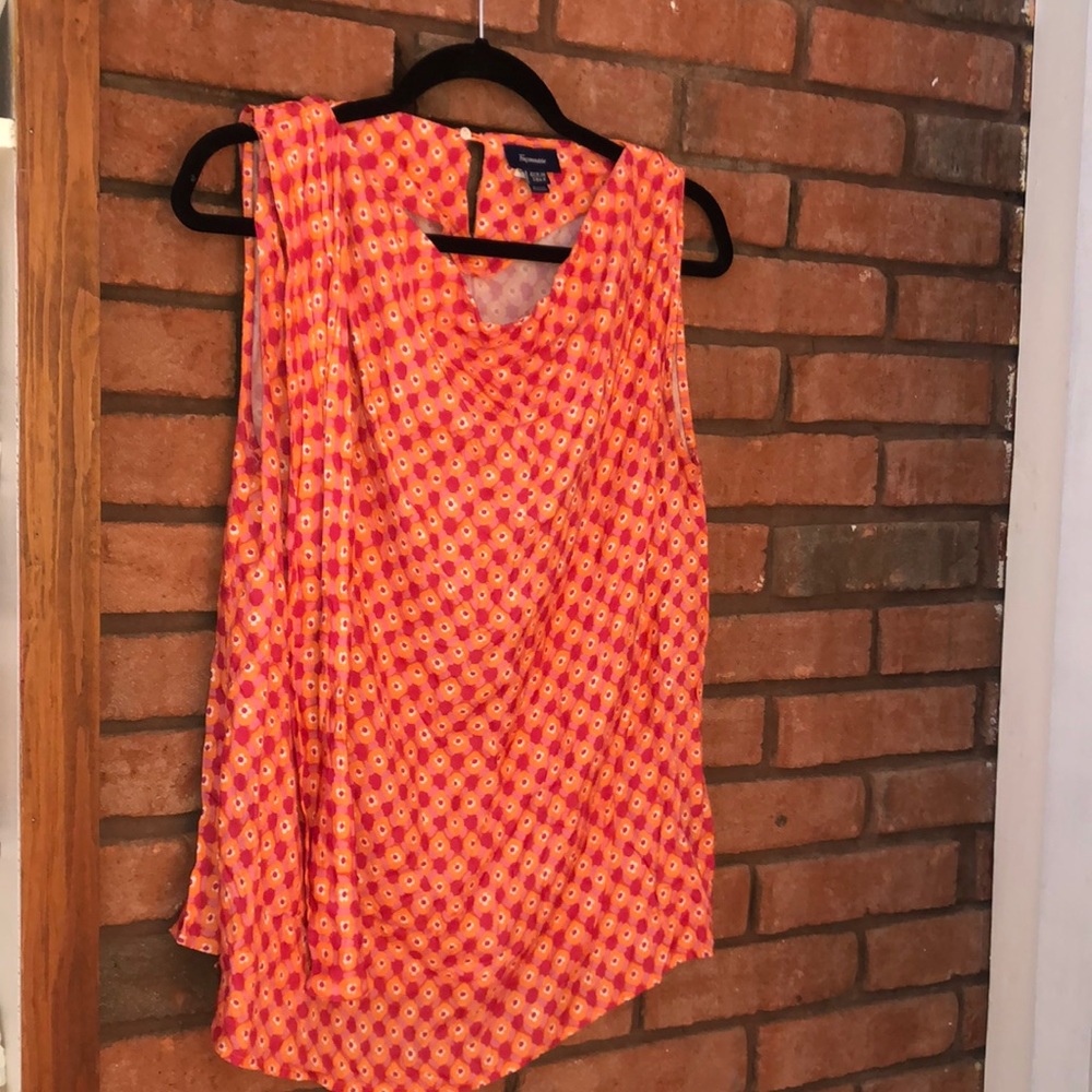 Flower print sleeveless top | Façonnable | Size 6